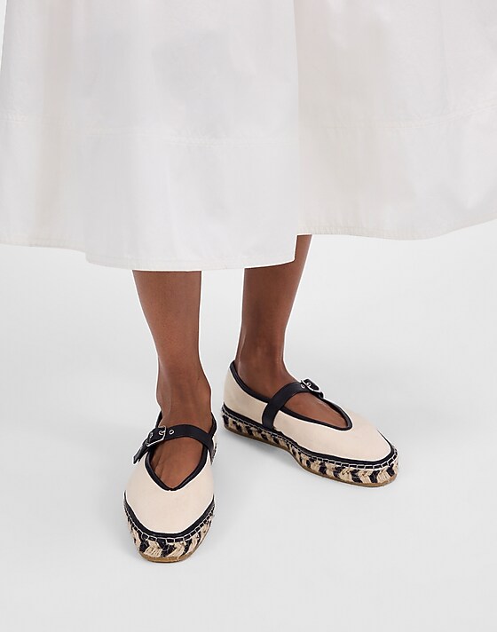 Madewell The Remy Mary Jane Espadrille Natural Multi
