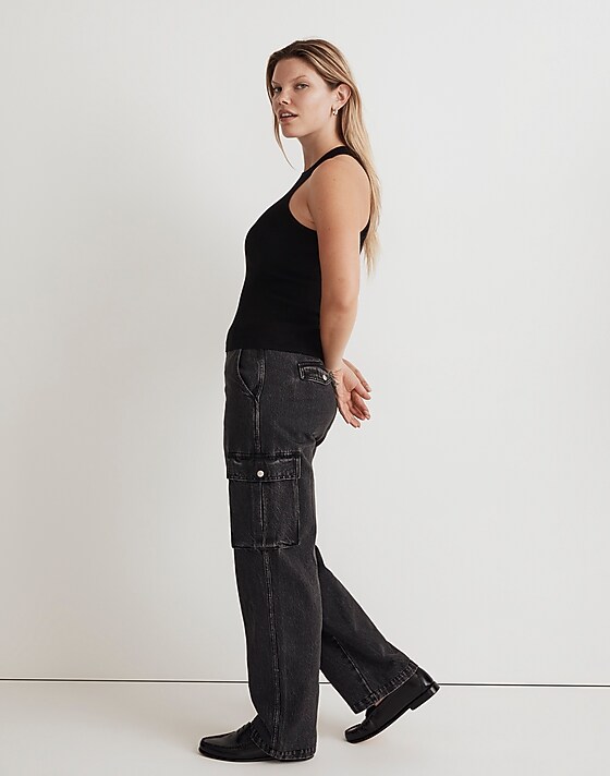 Madewell The Signature Knit Cutaway Sweater Tank True Black