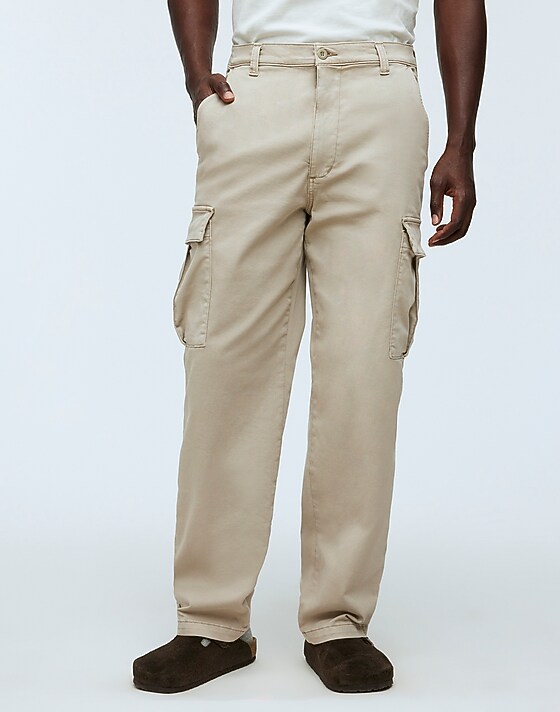Madewell The Straight Cargo Pant: COOLMAX® Edition Pale Pewter
