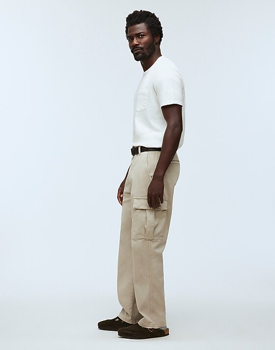Madewell The Straight Cargo Pant: COOLMAX® Edition Pale Pewter