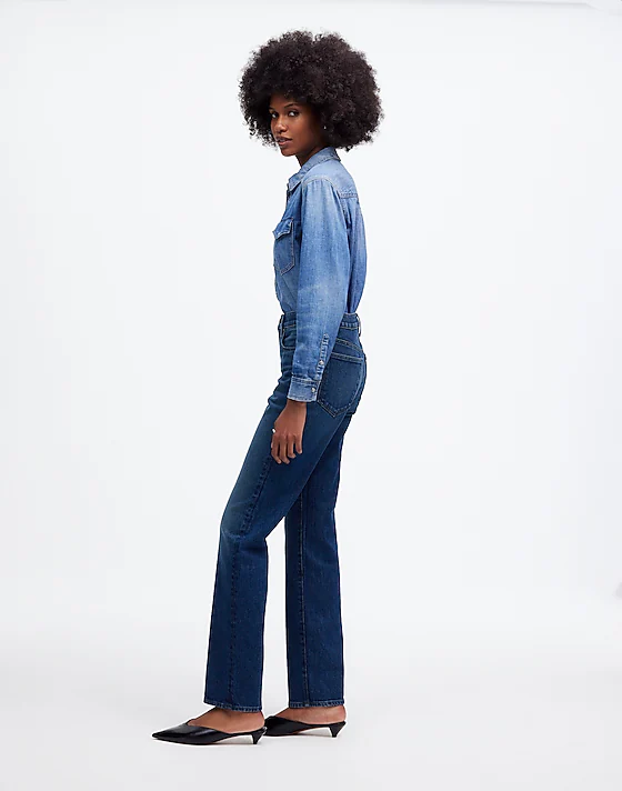 Madewell The Tall '90s Straight Mid-Rise Jean In Osada Wash Osada Wash