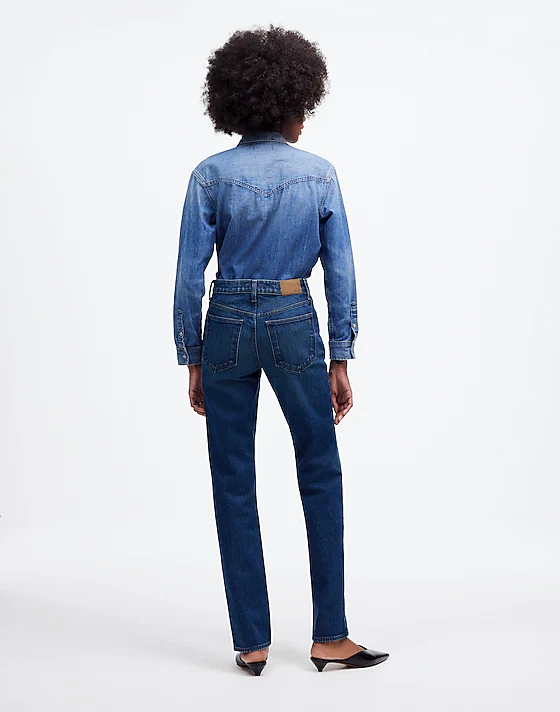 Madewell The Tall '90s Straight Mid-Rise Jean In Osada Wash Osada Wash