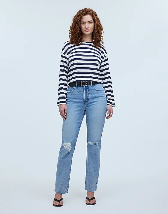 madewell The Tall Curvy Perfect Vintage Jean charnley wash