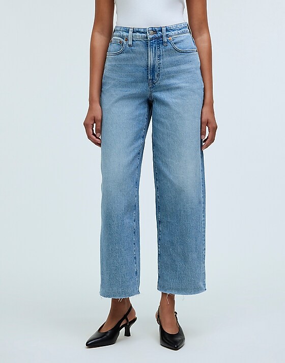 Madewell The Tall Curvy Perfect Vintage Wide-Leg Crop Jean Altoona Wash