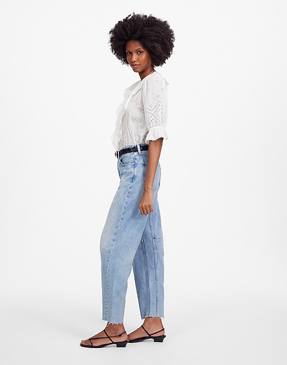 Madewell The Tall Darted Barrel-Leg Jean Edmonson Wash