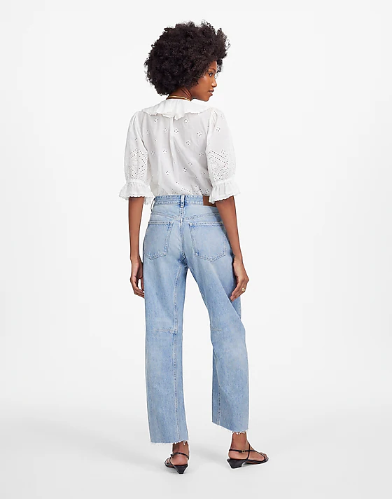 Madewell The Tall Darted Barrel-Leg Jean Edmonson Wash