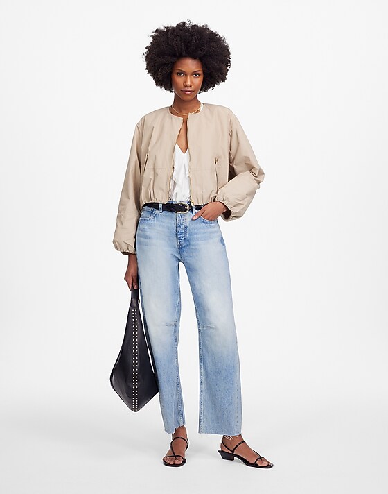 madewell The Tall Darted Barrel-Leg Jean edmonson wash