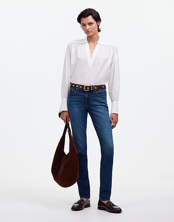 madewell The Tall Mid-Rise Perfect Vintage Jean in Kenmere Wash kenmere wash