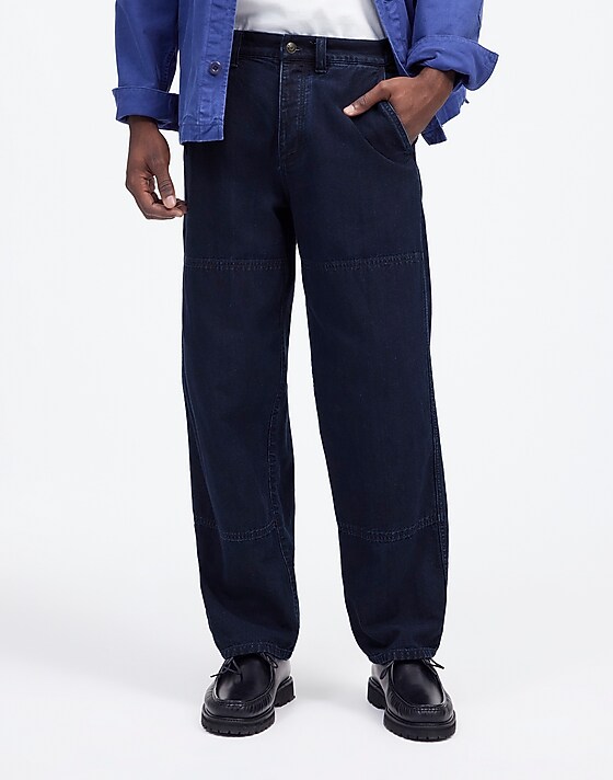 Madewell The Utility Pant In Indigo-Dyed Canvas Rhett Wash