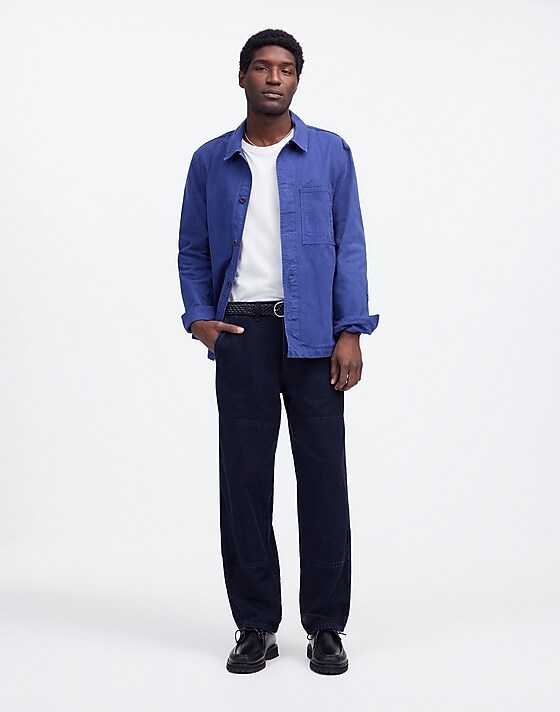 madewell The Utility Pant in Indigo-Dyed Canvas rhett wash