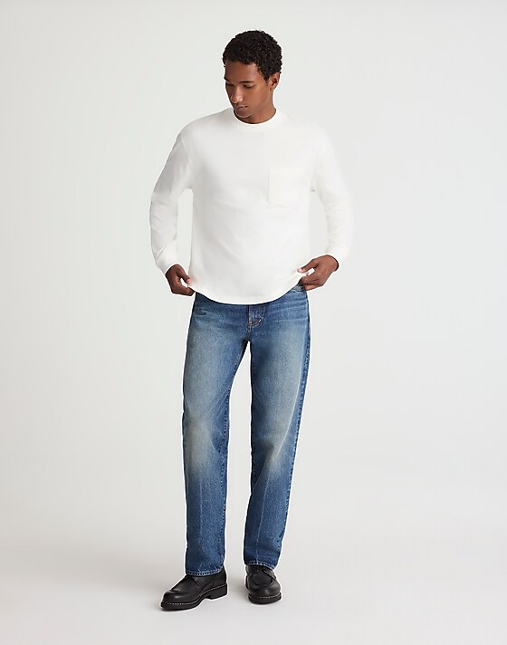 Madewell The Vintage Long-Sleeve Pocket Tee Soft White