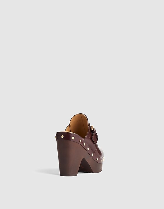 Madewell The Wes Buckle-Strap Clog Stained Rosewood