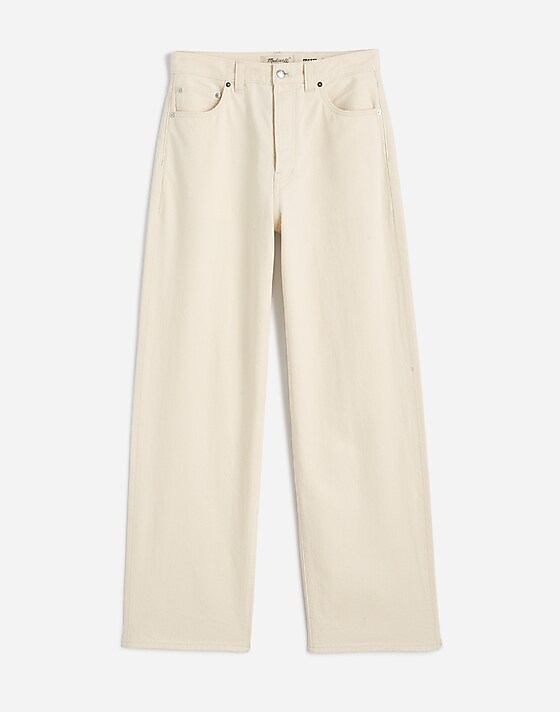 madewell The Wide-Leg Jean in Summer Denim ecru wash