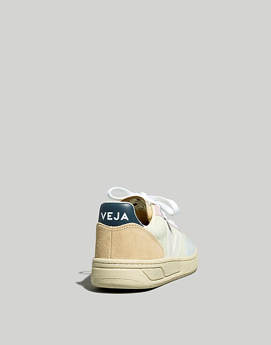 Madewell Veja™ Suede V-10 Sneakers In Blue Jade White Multico