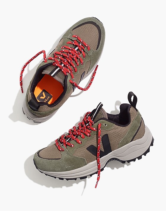 madewell Veja™ Suede Venturi Sneakers in Oxford Grey kaki black