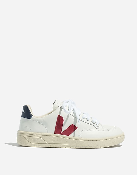 madewell Veja™ V-12 Mesh Sneakers extra white marsala nautico