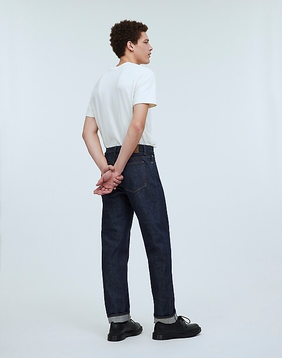 Madewell Vintage Relaxed Straight Jeans In Raw Selvedge Raw Selvedge