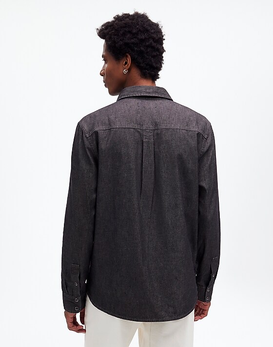 Madewell Western Easy Shirt In Chambray Kennedale Wash