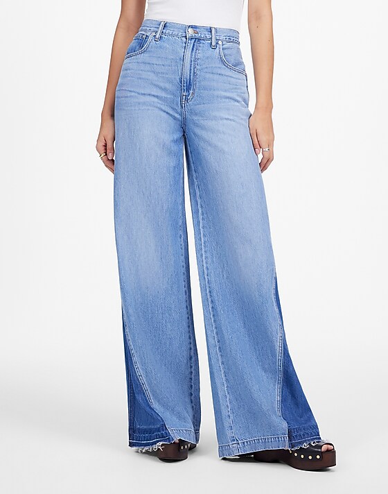Madewell Wide-Sweep Jeans In Parson Wash: Airy Denim Edition Parson Wash