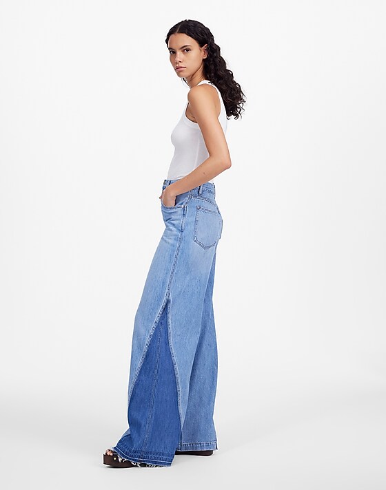 Madewell Wide-Sweep Jeans In Parson Wash: Airy Denim Edition Parson Wash