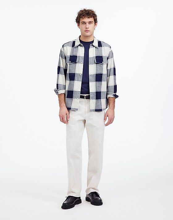 Madewell Work Shirt In Cotton Plaid Cotton Flannel Yd