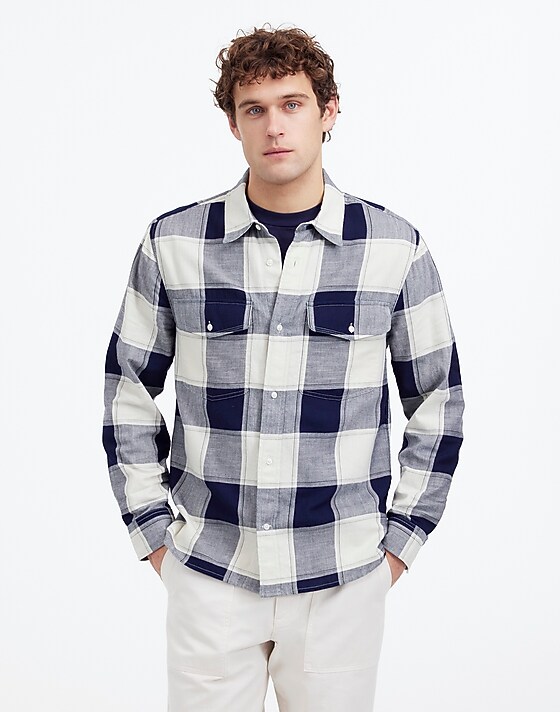 madewell Work Shirt in Cotton Plaid cotton flannel yd