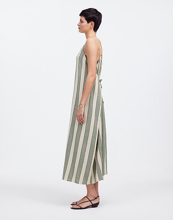 Madewell Zulu & Zephyr Eucalyptus Stripe Organic Cotton Dress Eucalyptus Stripe