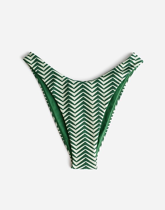 madewell Zulu & Zephyr Green Zig Zag Curve Brief green zig zag