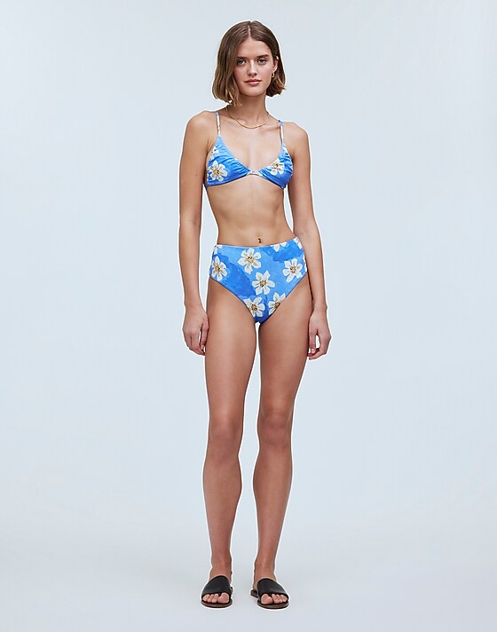 madewell Zulu & Zephyr Hawaii High-Waist Bikini Bottom hawaii