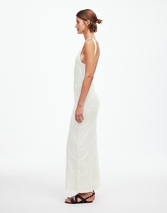 Madewell Zulu & Zephyr Shea Organic Cotton Swirl Knit Dress Shea