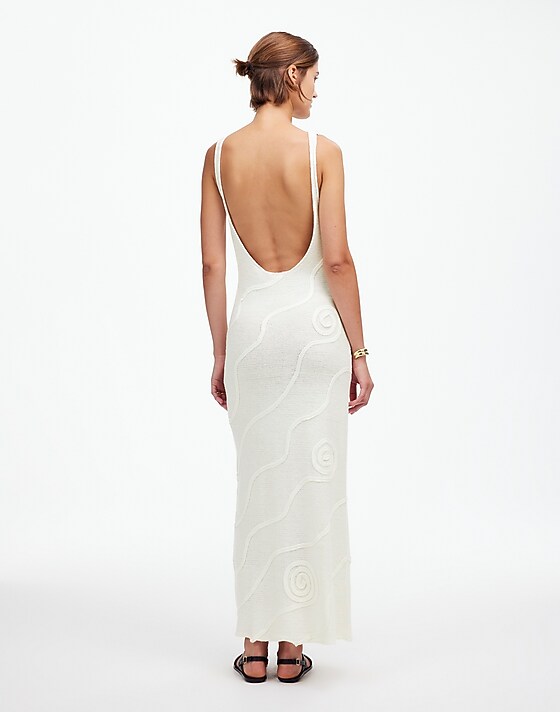 Madewell Zulu & Zephyr Shea Organic Cotton Swirl Knit Dress Shea