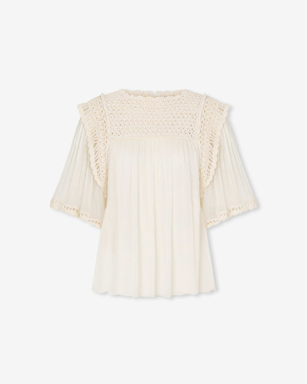 magali pascal ADAM TOP IVORY