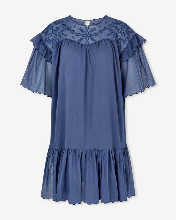 Magali Pascal ADELINA SHIRT DRESS MARINE BLUE