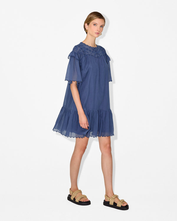 Magali Pascal ADELINA SHIRT DRESS MARINE BLUE