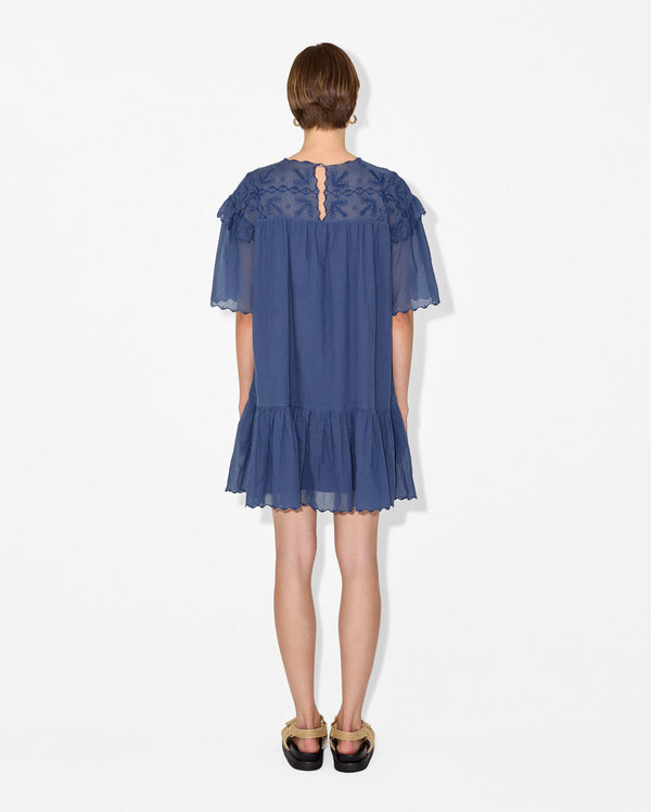 Magali Pascal ADELINA SHIRT DRESS MARINE BLUE