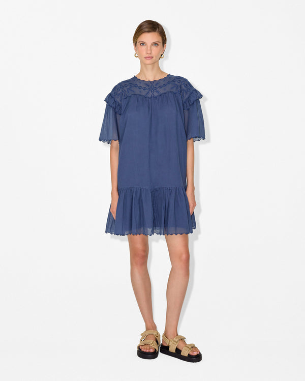 magali pascal ADELINA SHIRT DRESS MARINE BLUE