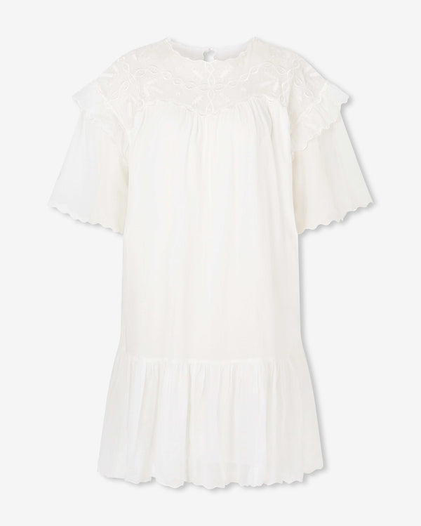 Magali Pascal ADELINA SHIRT DRESS OFF WHITE
