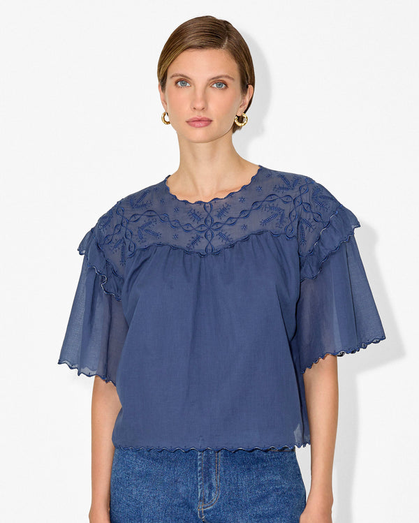 magali pascal ADELINA SHIRT MARINE BLUE