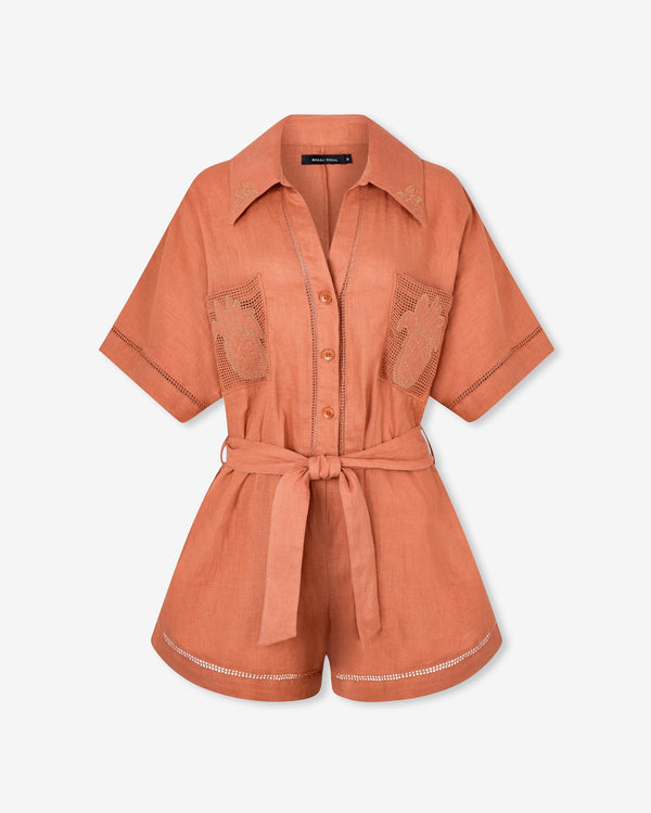 Magali Pascal ANANAS JUMPSUIT TERRA COTTA