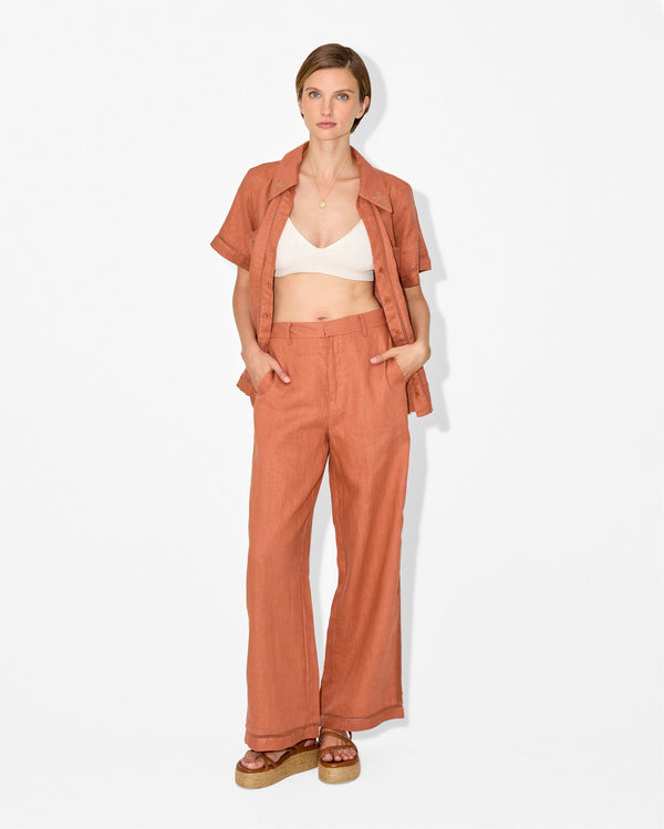 Magali Pascal ANANAS PANTS TERRA COTTA