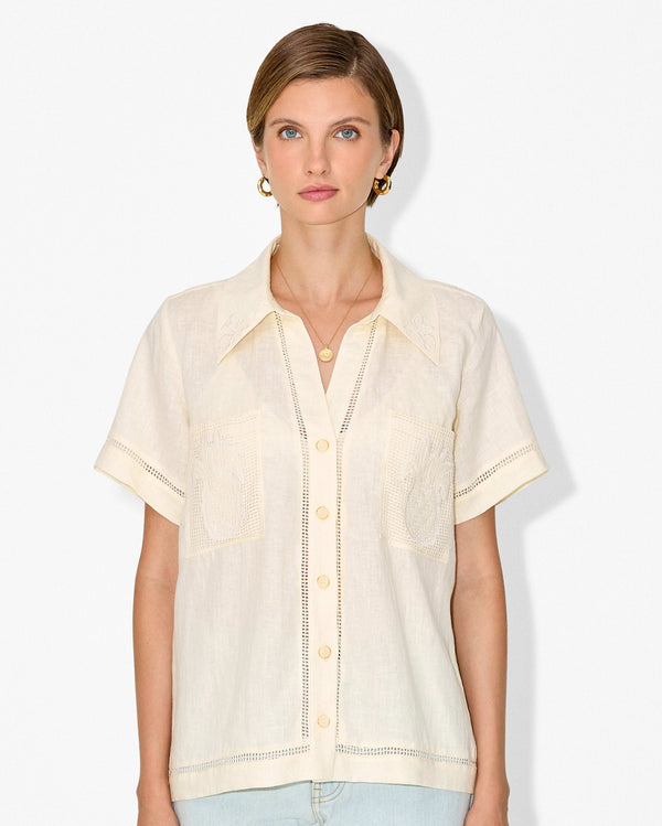 magali pascal ANANAS SHIRT ECRU