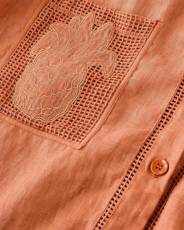 Magali Pascal ANANAS SHIRT TERRA COTTA