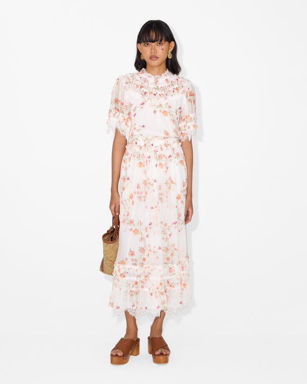 magali pascal ANNELY MAXI DRESS PETAL PRINT