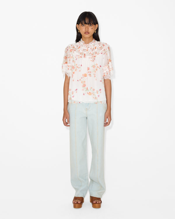 Magali Pascal ANNELY TOP PETAL PRINT