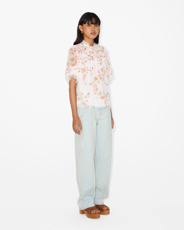 Magali Pascal ANNELY TOP PETAL PRINT
