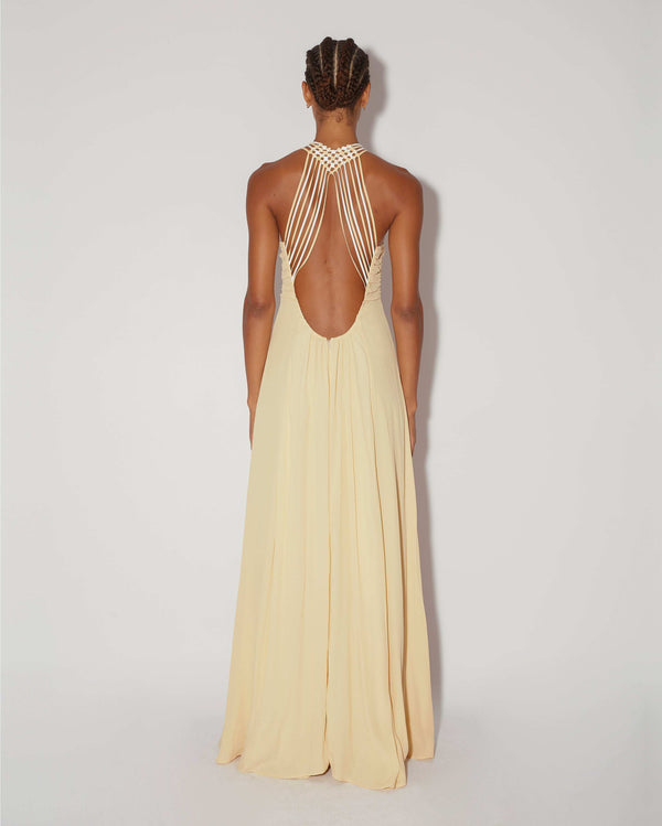 Magali Pascal ARMAND DRESS PASTEL YELLOW
