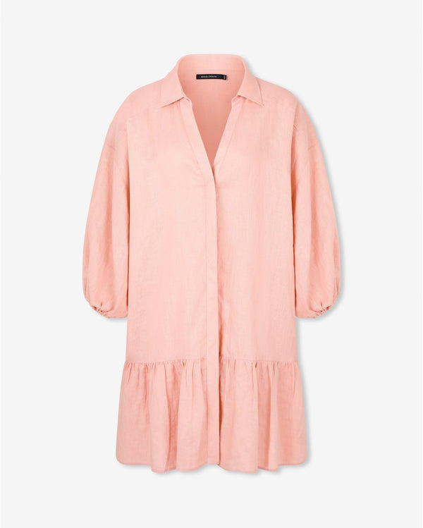 Magali Pascal BELLINI SHIRT DRESS PASTEL PINK