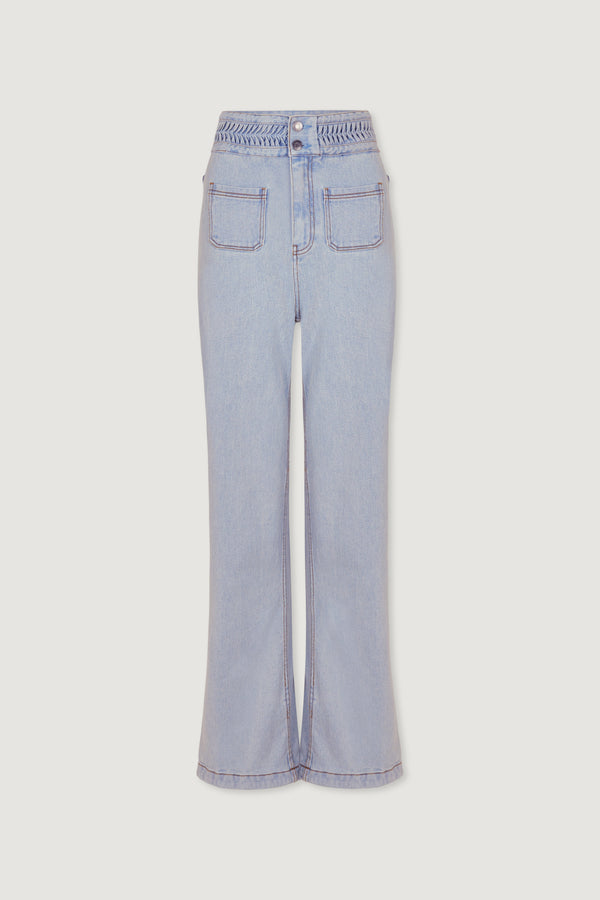 magali pascal BIRKIN JEANS LIGHT BLUE