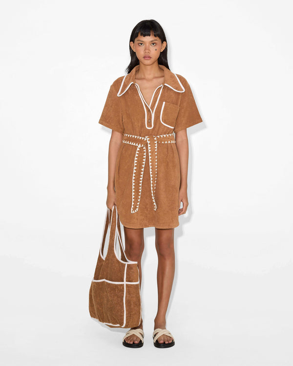 magali pascal BLAIR DRESS Almond