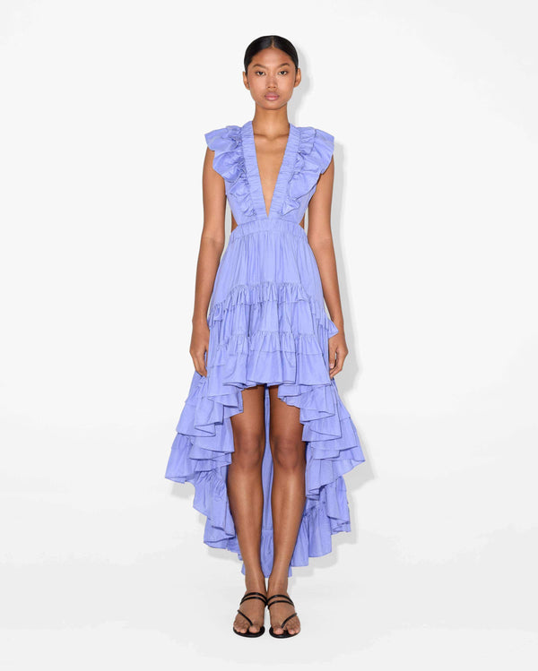 magali pascal BOTANIC DRESS Iris Blue